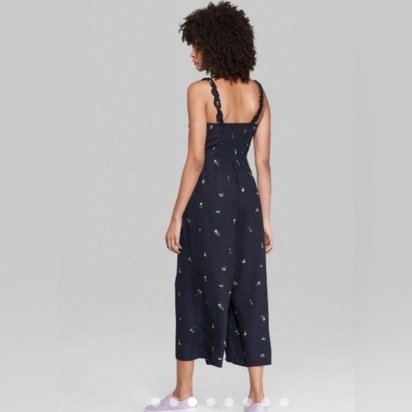 Wild Fable Women's Black and Yellow Jumpsuit size med - Picture 1 of 12